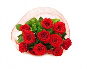 红色玫瑰花束图片